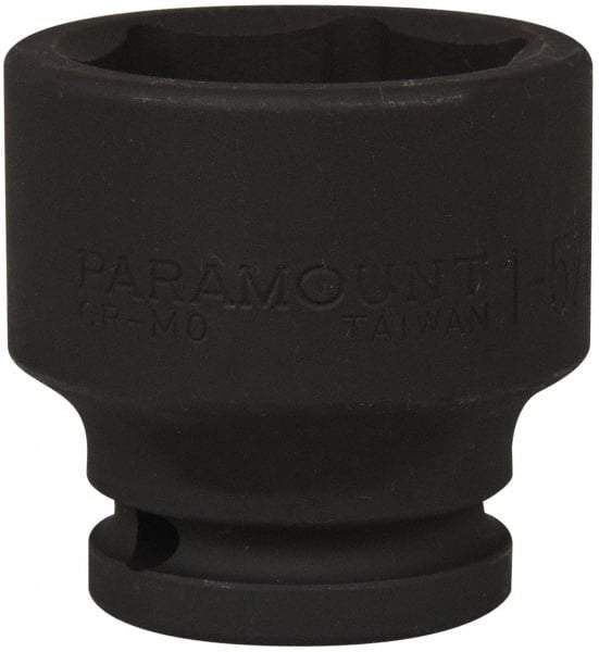 Paramount - 3/4" Drive 1-5/8" Standard Impact Socket - 6 Points, 2-9/32" OAL - Apex Tool & Supply