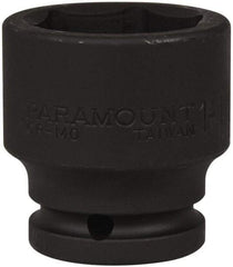 Paramount - 3/4" Drive 1-1/2" Standard Impact Socket - 6 Points, 2-1/4" OAL - Apex Tool & Supply