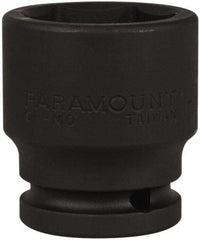 Paramount - 3/4" Drive 1-3/8" Standard Impact Socket - 6 Points, 2-1/4" OAL - Apex Tool & Supply