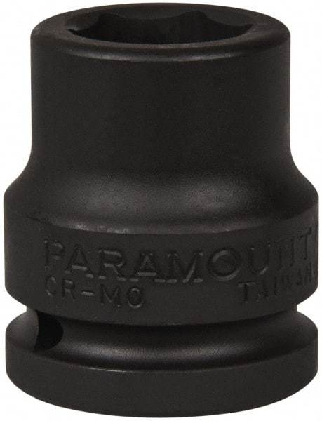 Paramount - 3/4" Drive 22mm Standard Impact Socket - 6 Points, 2" OAL - Apex Tool & Supply