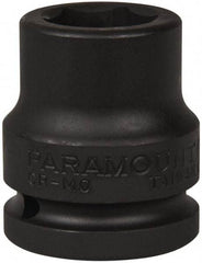 Paramount - 3/4" Drive 22mm Standard Impact Socket - 6 Points, 2" OAL - Apex Tool & Supply