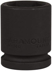 Paramount - 3/4" Drive 1-1/8" Standard Impact Socket - 6 Points, 2-3/32" OAL - Apex Tool & Supply