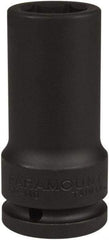 Paramount - 3/4" Drive 23mm Deep Impact Socket - 6 Points, 3-35/64" OAL - Apex Tool & Supply