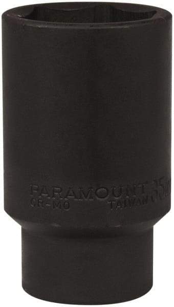 Paramount - 1/2" Drive 35mm Deep Impact Socket - 6 Points, 3-1/2" OAL - Apex Tool & Supply