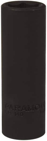 Paramount - 1/2" Drive 17mm Deep Impact Socket - 6 Points, 3-5/64" OAL - Apex Tool & Supply