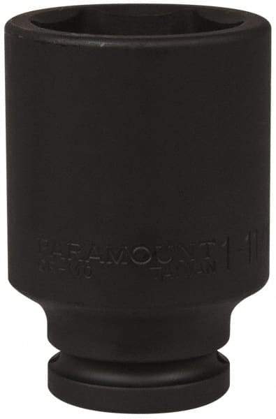 Paramount - 3/4" Drive 1-11/16" Deep Impact Socket - 6 Points, 3-35/64" OAL - Apex Tool & Supply