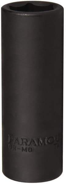 Paramount - 1/2" Drive 19mm Deep Impact Socket - 6 Points, 3-5/64" OAL - Apex Tool & Supply