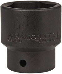 Paramount - 1/2" Drive 34mm Standard Impact Socket - 6 Points, 2" OAL - Apex Tool & Supply