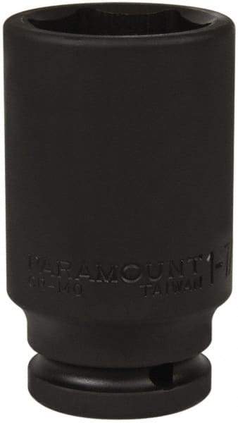 Paramount - 3/4" Drive 1-7/16" Deep Impact Socket - 6 Points, 3-35/64" OAL - Apex Tool & Supply