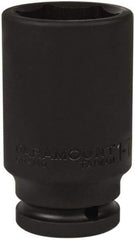 Paramount - 3/4" Drive 1-7/16" Deep Impact Socket - 6 Points, 3-35/64" OAL - Apex Tool & Supply