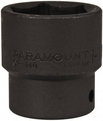 Paramount - 1/2" Drive 1-1/4" Standard Impact Socket - 6 Points, 2" OAL - Apex Tool & Supply