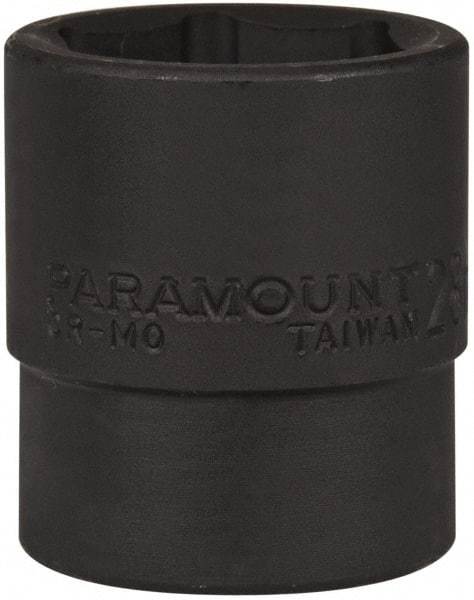 Paramount - 1/2" Drive 28mm Standard Impact Socket - 6 Points, 2" OAL - Apex Tool & Supply