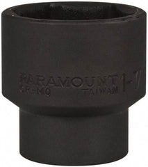 Paramount - 1/2" Drive 1-7/16" Standard Impact Socket - 6 Points, 2" OAL - Apex Tool & Supply