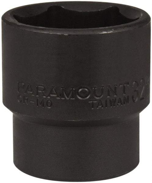 Paramount - 1/2" Drive 32mm Standard Impact Socket - 6 Points, 2" OAL - Apex Tool & Supply