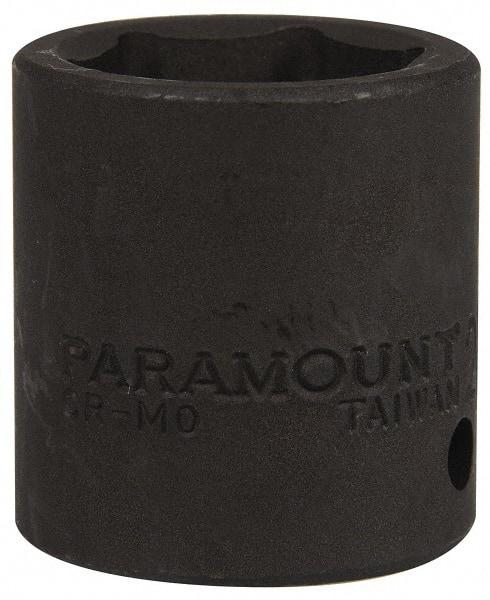 Paramount - 1/2" Drive 24mm Standard Impact Socket - 6 Points, 1-1/2" OAL - Apex Tool & Supply
