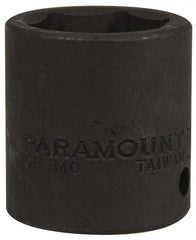 Paramount - 1/2" Drive 24mm Standard Impact Socket - 6 Points, 1-1/2" OAL - Apex Tool & Supply