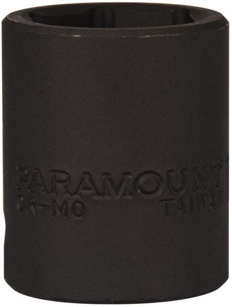 Paramount - 1/2" Drive 7/8" Standard Impact Socket - 6 Points, 1-1/2" OAL - Apex Tool & Supply