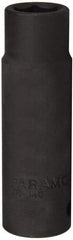 Paramount - 1/2" Drive 12mm Deep Impact Socket - 6 Points, 3-5/64" OAL - Apex Tool & Supply