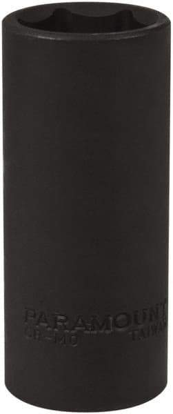 Paramount - 1/2" Drive 24mm Deep Impact Socket - 6 Points, 3-1/2" OAL - Apex Tool & Supply