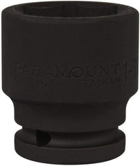 Paramount - 3/4" Drive 1-7/16" Standard Impact Socket - 6 Points, 2-1/4" OAL - Apex Tool & Supply