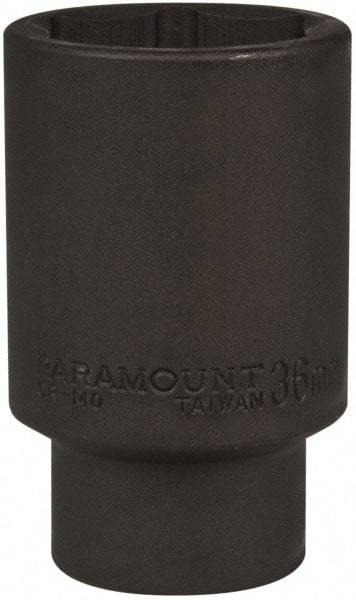 Paramount - 1/2" Drive 36mm Deep Impact Socket - 6 Points, 3-1/2" OAL - Apex Tool & Supply