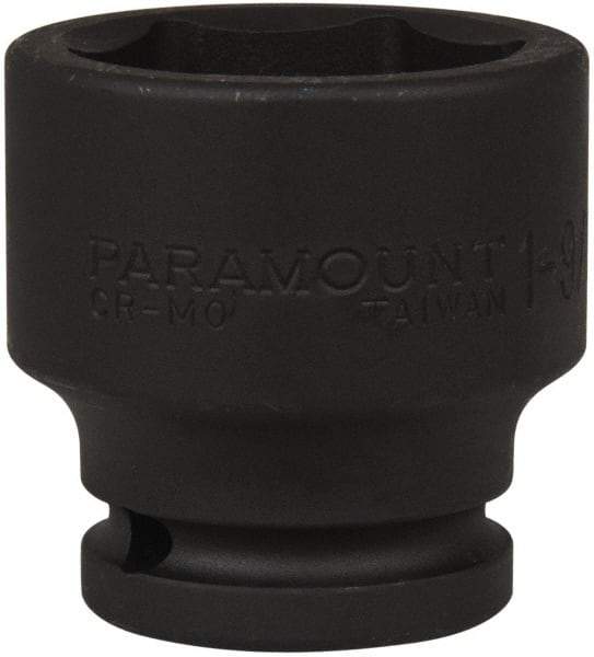 Paramount - 3/4" Drive 1-9/16" Standard Impact Socket - 6 Points, 2-9/32" OAL - Apex Tool & Supply