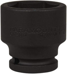 Paramount - 3/4" Drive 1-9/16" Standard Impact Socket - 6 Points, 2-9/32" OAL - Apex Tool & Supply