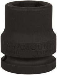 Paramount - 3/4" Drive 23mm Standard Impact Socket - 6 Points, 2" OAL - Apex Tool & Supply