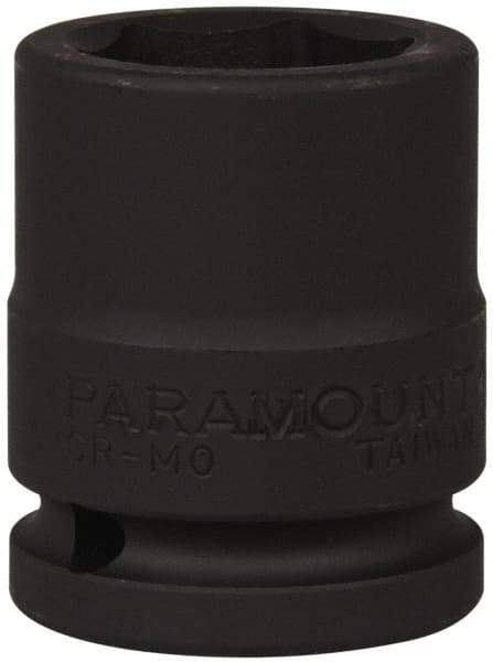 Paramount - 3/4" Drive 1-1/16" Standard Impact Socket - 6 Points, 2-3/32" OAL - Apex Tool & Supply