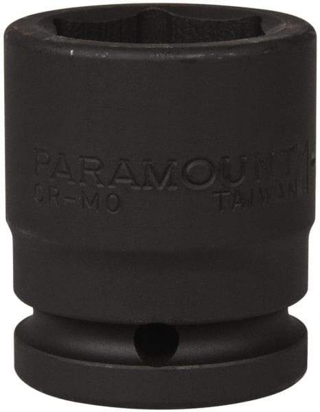 Paramount - 3/4" Drive 1-3/16" Standard Impact Socket - 6 Points, 2-3/32" OAL - Apex Tool & Supply