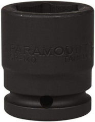 Paramount - 3/4" Drive 1-3/16" Standard Impact Socket - 6 Points, 2-3/32" OAL - Apex Tool & Supply