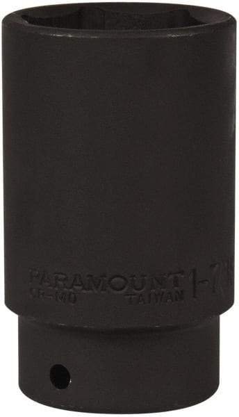 Paramount - 1/2" Drive 1-7/16" Deep Impact Socket - 6 Points, 3-1/2" OAL - Apex Tool & Supply