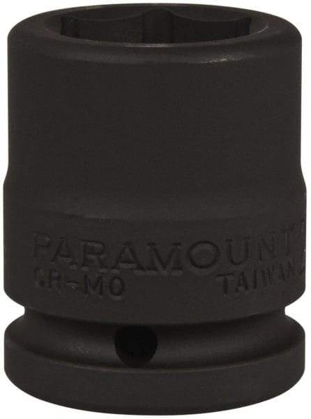 Paramount - 3/4" Drive 27mm Standard Impact Socket - 6 Points, 2-3/32" OAL - Apex Tool & Supply