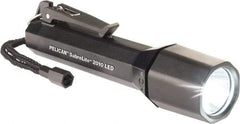 Pelican Products, Inc. - Plastic Industrial Tactical Flashlight - 161 Lumens, 22 hr Runtime, White LED Bulb, Black Body, 3 C Alkaline Batteries Included - Apex Tool & Supply