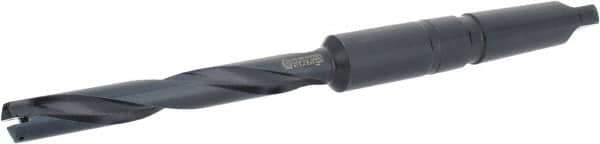 Allied Machine and Engineering - Series 1, 13/16" Max Diam, 4MT Taper Shank, Helical Flute Spade Drill - 6-1/2" Max Depth, 9-47/64" Body Length, 14-5/32" OAL, Extended Length, Through Coolant - Apex Tool & Supply