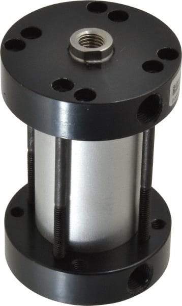 Parker - 2" Stroke x 1-1/8" Bore Double Acting Air Cylinder - 1/8 Port, 5/16-24 Rod Thread, -10 to 200°F - Apex Tool & Supply