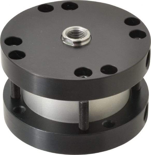 Parker - 1" Stroke x 2-1/2" Bore Double Acting Air Cylinder - 1/4 Port, 1/2-20 Rod Thread, -10 to 200°F - Apex Tool & Supply