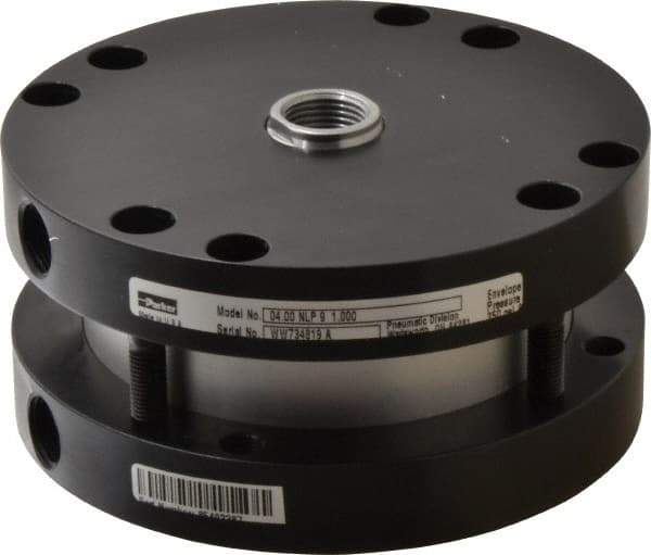 Parker - 1" Stroke x 4" Bore Double Acting Air Cylinder - 3/8 Port, 3/4-16 Rod Thread, -10 to 200°F - Apex Tool & Supply