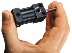 Parker - 5" Stroke x 3/4" Bore Double Acting Air Cylinder - 1/8 Port, 1/4-20 Rod Thread, 200 Max psi, -10 to 165°F - Apex Tool & Supply