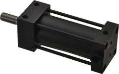 Parker - 2" Stroke x 1-1/8" Bore Double Acting Air Cylinder - 1/8 Port, 3/8-24 Rod Thread, 200 Max psi, -10 to 165°F - Apex Tool & Supply