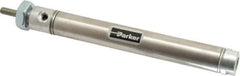 Parker - 3" Stroke x 9/16" Bore Double Acting Air Cylinder - 10-32 Port, 10-32 Rod Thread, 250 Max psi, 14 to 140°F - Apex Tool & Supply