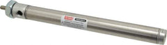 Parker - 6" Stroke x 3/4" Bore Double Acting Air Cylinder - 1/8 Port, 1/4-28 Rod Thread, 250 Max psi, 14 to 140°F - Apex Tool & Supply
