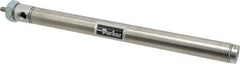 Parker - 8" Stroke x 3/4" Bore Double Acting Air Cylinder - 1/8 Port, 1/4-28 Rod Thread, 250 Max psi, 14 to 140°F - Apex Tool & Supply