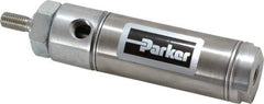Parker - 1" Stroke x 1-1/16" Bore Double Acting Air Cylinder - 1/8 Port, 5/16-24 Rod Thread, 250 Max psi, 14 to 140°F - Apex Tool & Supply
