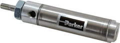 Parker - 2" Stroke x 1-1/16" Bore Double Acting Air Cylinder - 1/8 Port, 5/16-24 Rod Thread, 250 Max psi, 14 to 140°F - Apex Tool & Supply