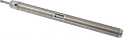 Parker - 12" Stroke x 1-1/16" Bore Double Acting Air Cylinder - 1/8 Port, 5/16-24 Rod Thread, 250 Max psi, 14 to 140°F - Apex Tool & Supply