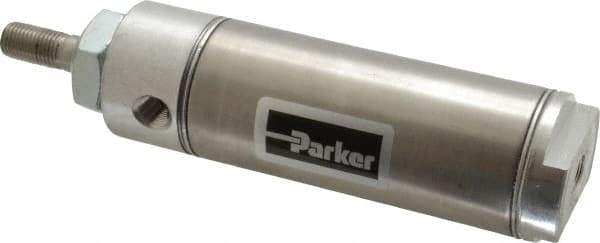 Parker - 2" Stroke x 1-1/2" Bore Double Acting Air Cylinder - 1/8 Port, 7/16-20 Rod Thread, 250 Max psi, 14 to 140°F - Apex Tool & Supply