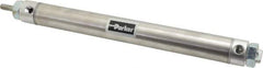 Parker - 8" Stroke x 1-1/16" Bore Double Acting Air Cylinder - 1/8 Port, 5/16-24 Rod Thread, 250 Max psi, 14 to 140°F - Apex Tool & Supply