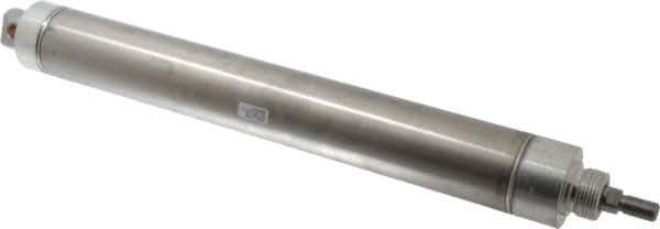 Parker - 12" Stroke x 2" Bore Double Acting Air Cylinder - 1/4 Port, 1/2-20 Rod Thread, 250 Max psi, 14 to 140°F - Apex Tool & Supply