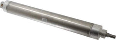 Parker - 12" Stroke x 2" Bore Double Acting Air Cylinder - 1/4 Port, 1/2-20 Rod Thread, 250 Max psi, 14 to 140°F - Apex Tool & Supply